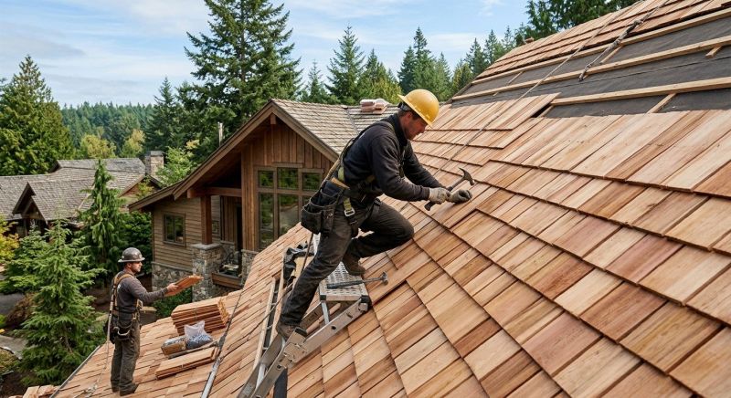 Cedar Shake Roof Construction in Black Hawk, CO