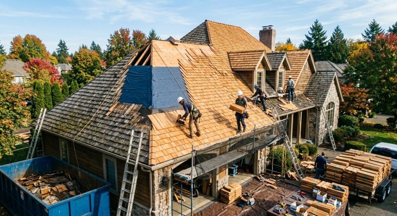 Cedar Shingles Replacement in Evergreen, CO
