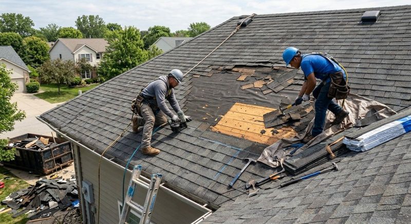 Damaged Roof Repair in Lafayette, CO