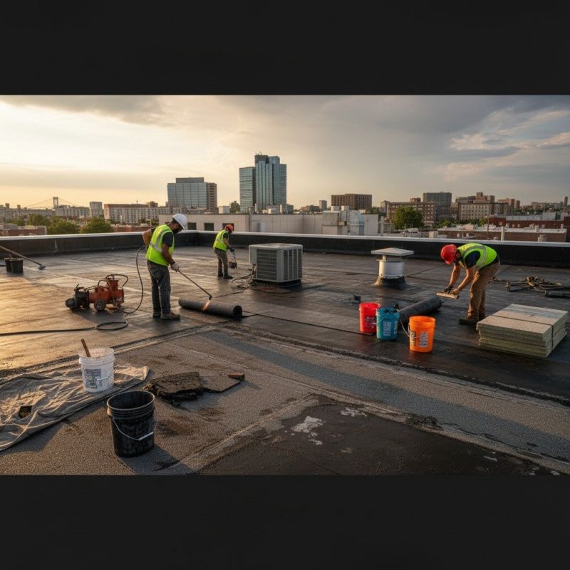 Flat Roof Repair in Denver County, CO