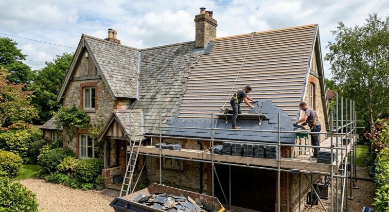Slate Roof Replacement in Lafayette, CO