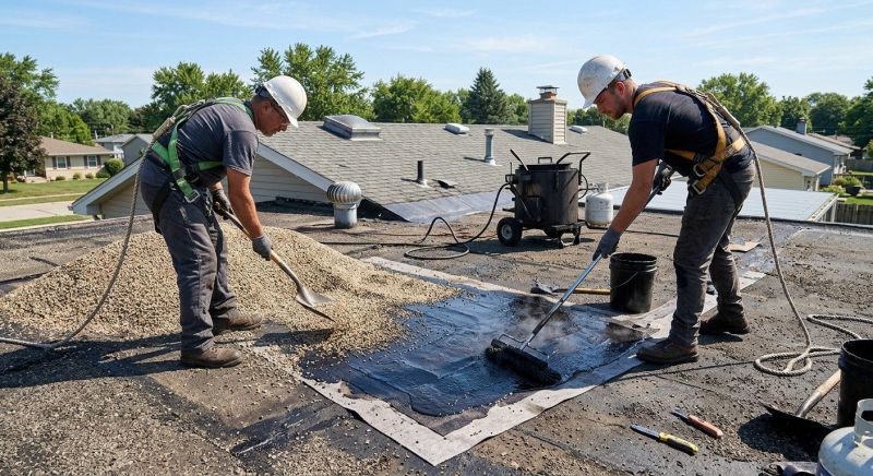 Tar And Gravel Roof Repair in Evergreen, CO