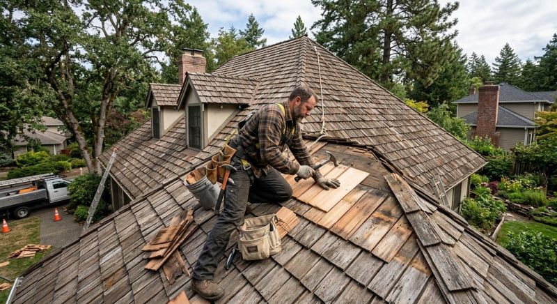 Wood Shake Roof Repair in Broomfield, CO
